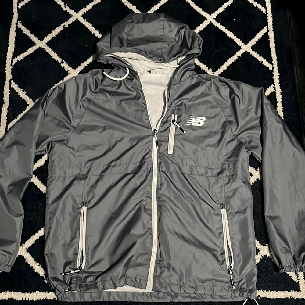 New balance grey windbreaker